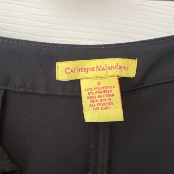 Catherine Malandrino Black Capri Flare Pant - Picture 4 of 7